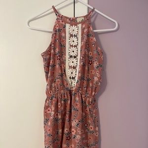 Girl floral romper